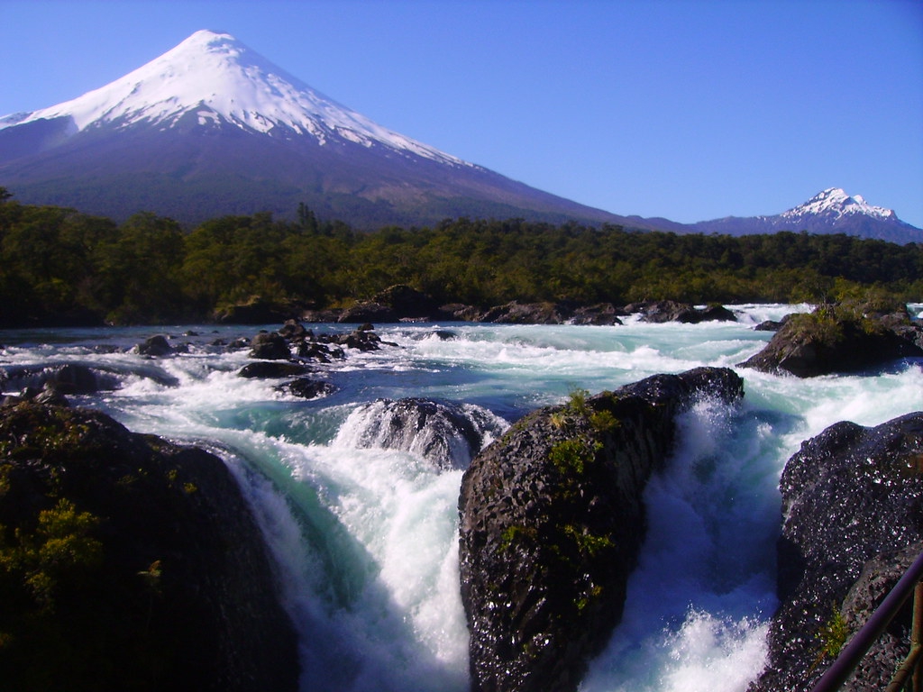 Petrohue Waterfalls Chile Landscape