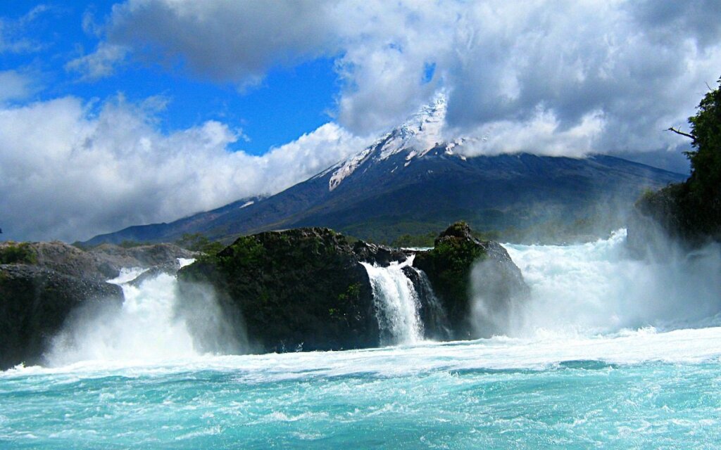 Petrohue Waterfalls Landscape