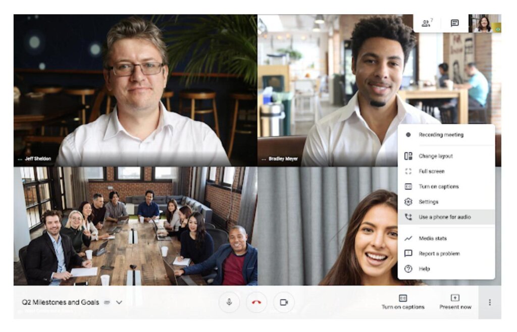 Google Meet Meetings 2022