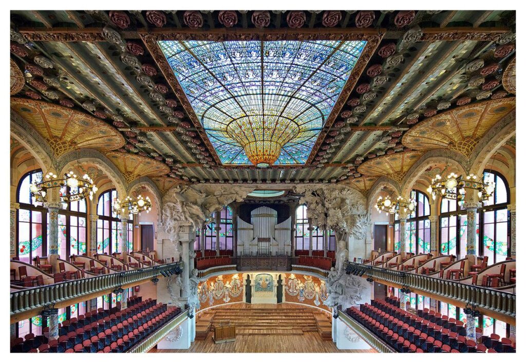 Palau De La Musica Catalana 1908 Ispanya 1