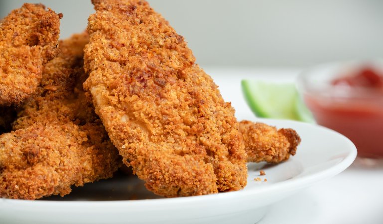 The gluten-free crispy chicken recipe is very satisfying!