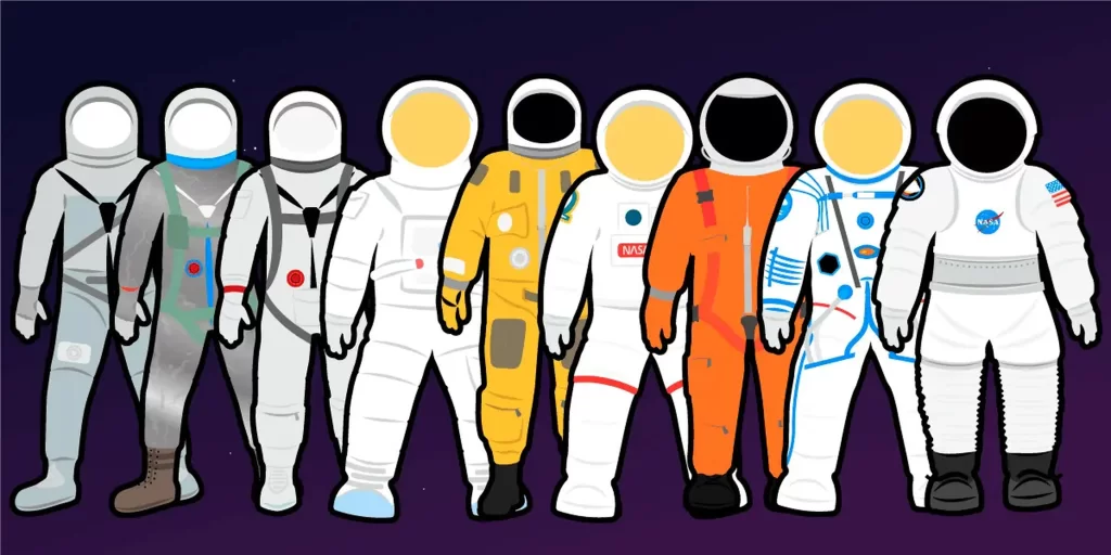 Evolution of spacesuits 1
